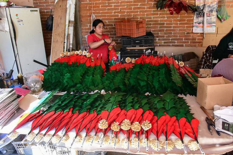 Nochebuena de papel, una creación tlaxcalteca - El Sol de Tlaxcala |  Noticias Locales, Policiacas, sobre México, Tlaxcala y el Mundo